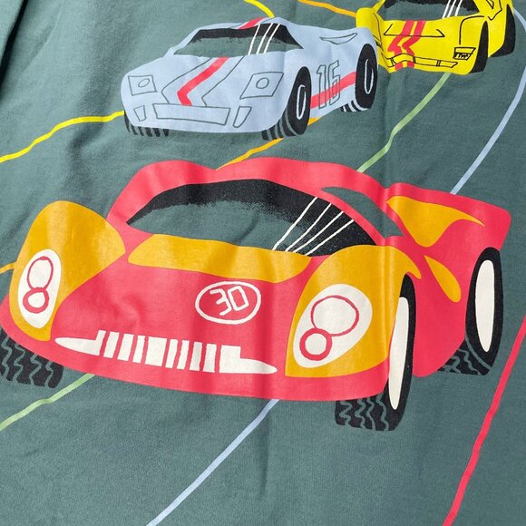 Tea Collection Long Sleeve Cotton Tee Bundle Size 10 Henley + Racecar + Frenchie - Picture 3 of 10